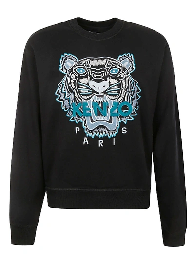 Shop Kenzo Classic Tiger Crewneck Sweatshirt In Black