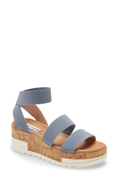 steve madden blue wedges