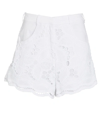 Shop Alexis Bowes Broderie Anglaise Shorts In White