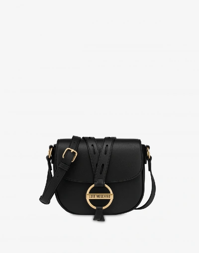 Love Moschino Round Buckle Shoulder Bag In Black | ModeSens