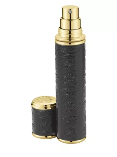 Shop Creed Black With Gold Trim Leather Pocket Atomizer