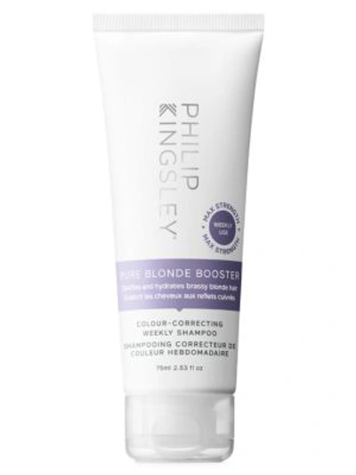 Shop Philip Kingsley Women's Pure Blonde Booster Colour-correcting Weekly Shampoo In Size 8.5 Oz. & Above