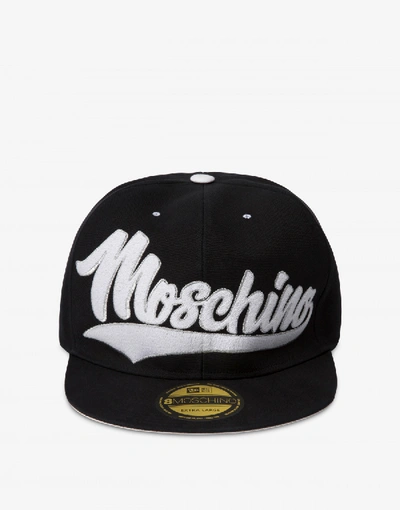 Shop Moschino Macro Baseball Hat In Yellow