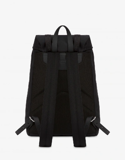 Shop Moschino Nylon Backpack  Uomo In Black