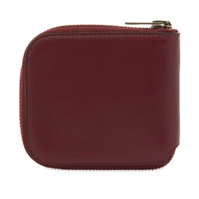 Shop Acne Studios Kei S Wallet In Burgundy