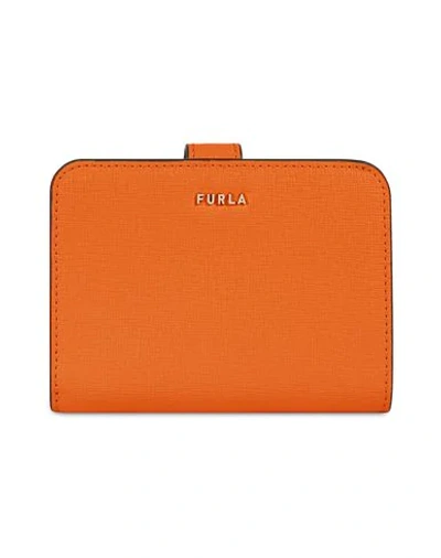 Shop Furla Wallet In Orange