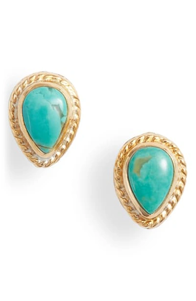 Shop Anna Beck Turquoise Stud Earrings (nordstrom Exclusive) In Gold/ Turquoise