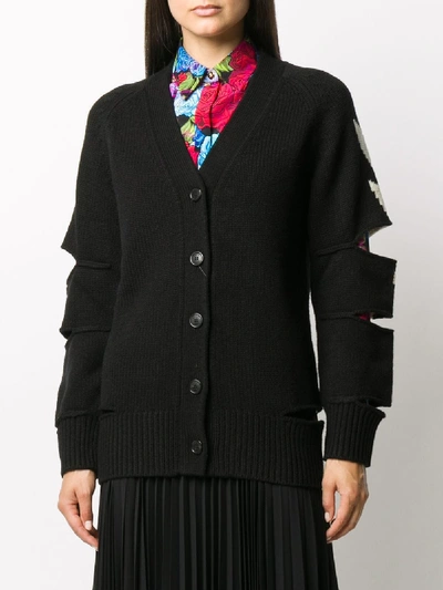 Shop Burberry Cashmere Wool Sweater In Black