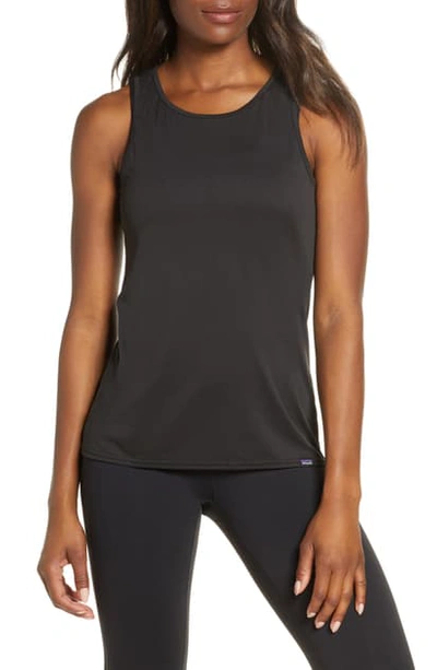 Shop Patagonia Capilene Daily Graphic Tank In Black