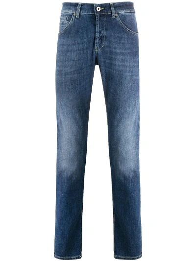 Shop Dondup Turn-up Cuff Jeans In Blue