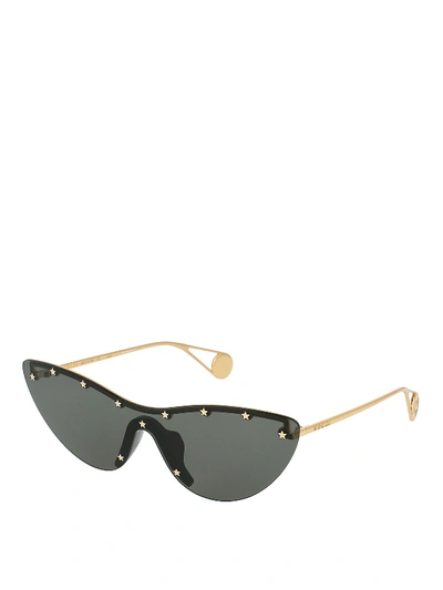 Shop Gucci Cat-eye Sunglasses With Golden Stars