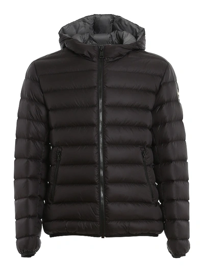 Shop Colmar Originals Quilted Nylon Hooded Puffer Jacket In Black