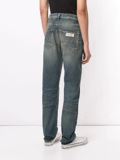 Shop Kent & Curwen Mid-rise Straight-leg Jeans In Blue
