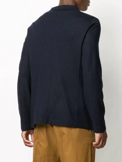 Harris Wharf London Wool Twill Blazer In Blue