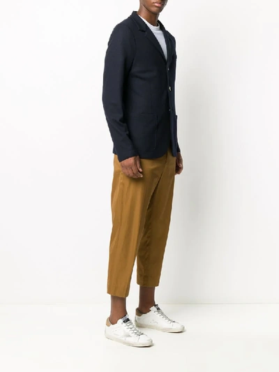 Harris Wharf London Wool Twill Blazer In Blue