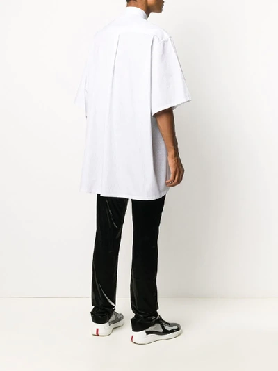 Shop Givenchy Vertical-stripe Shirt In White