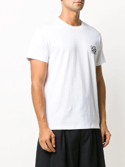 Shop Loewe Anagram Short-sleeve T-shirt In White