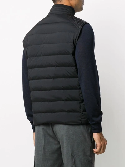 Shop Moncler Tolonne Padded Gilet In Black