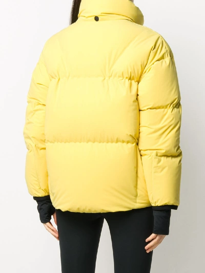 Shop Moncler Puffer Jacket In Yellow