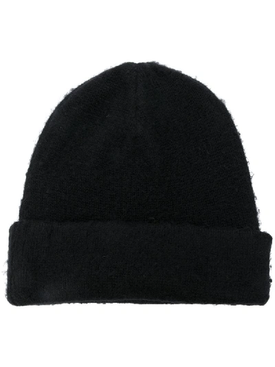 Shop Acne Studios Pilled Knitted Beanie In Black