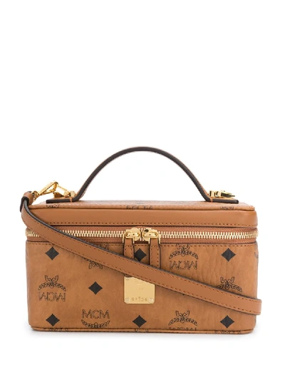 Mcm Rockstar Mini Satchel Bag In Brown