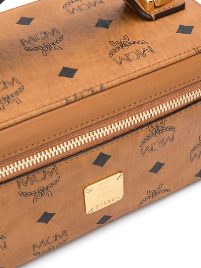Mcm Rockstar Mini Satchel Bag In Brown