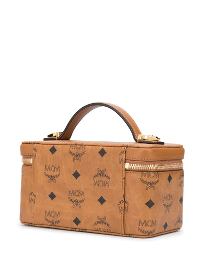 Mcm Rockstar Mini Satchel Bag In Brown
