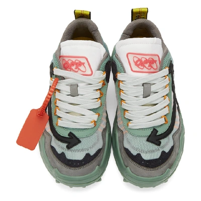 Shop Off-white Green Odsy-1000 Sneakers