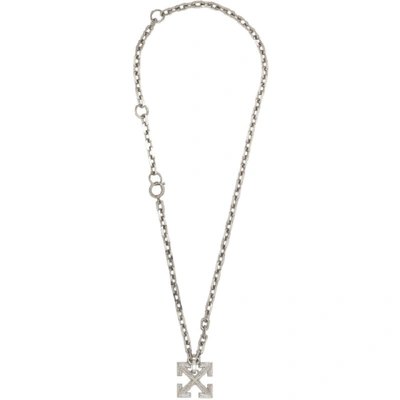 Shop Off-white Silver Arrows Necklace