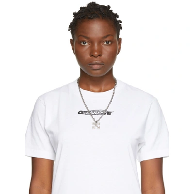 Shop Off-white Silver Arrows Necklace
