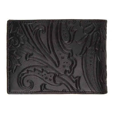 Shop Etro Black Paisley Bifold Wallet In 1 Black