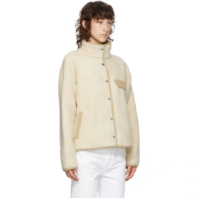 Shop The North Face White Fleece Cragmont Jacket In U41 Sand