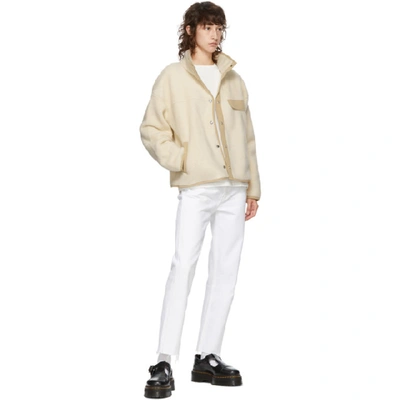 Shop The North Face White Fleece Cragmont Jacket In U41 Sand