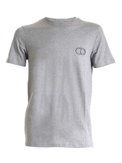 Shop Dior Cd Icon T-shirt In Melange Grey