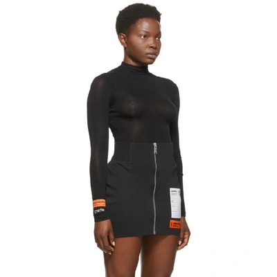 Shop Heron Preston Black Style Turtleneck Bodysuit
