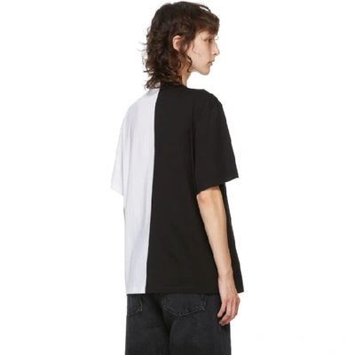 STELLA MCCARTNEY 黑色 AND 白色“2001”拼接 T 恤