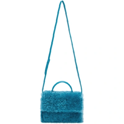 Shop Off-white Blue Merino Jitney 1.4 Bag