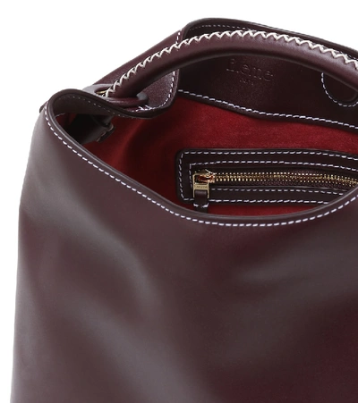 Shop Elleme Raisin Leather Shoulder Bag In Red