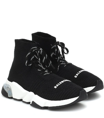 Shop Balenciaga Speed Lace-up Sneakers In Black