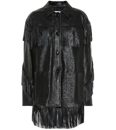 Shop Philosophy Di Lorenzo Serafini Faux-leather Jacket In Black