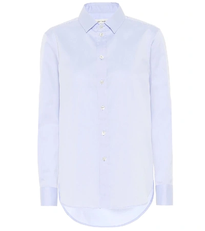 Shop Saint Laurent Cotton Poplin Shirt In Blue