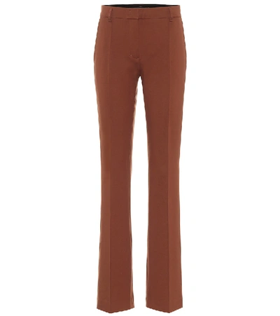 Shop Dorothee Schumacher Emotional Essence High-rise Pants In Brown