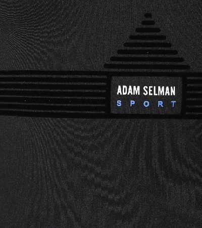 Shop Adam Selman Sport Bonded Nylon Performance Tank Top In Black