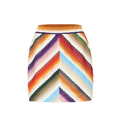 Shop Missoni Striped Miniskirt In Multicoloured