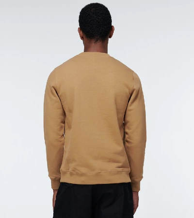 Shop Loewe Anagram Embroidered Sweatshirt In Brown