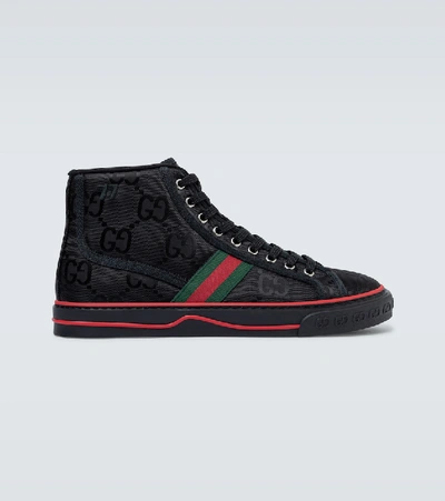 Shop Gucci Off The Grid High-top Sneakers In Black
