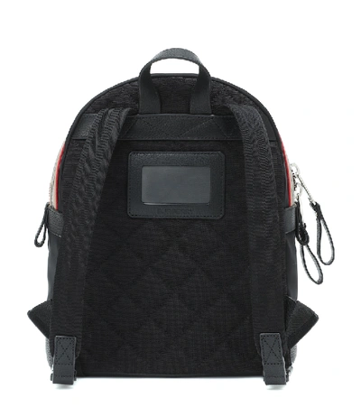 Shop Burberry Logo Nylon Backpack In Black