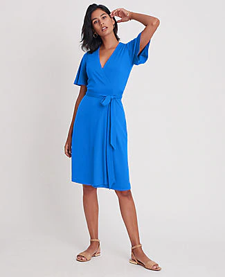 ann taylor flutter sleeve dress