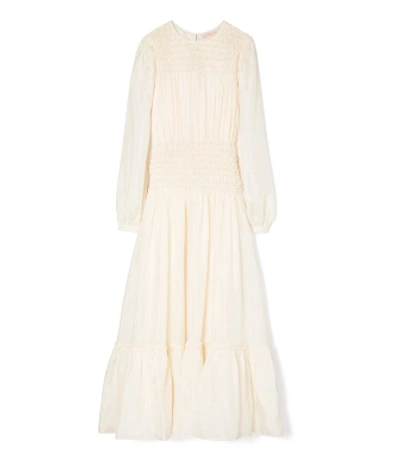 Shop Tory Burch Corded Dress In White