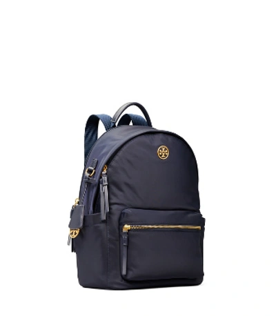 Tory Burch Piper Nylon Zip Backpack In Royal Navy | ModeSens